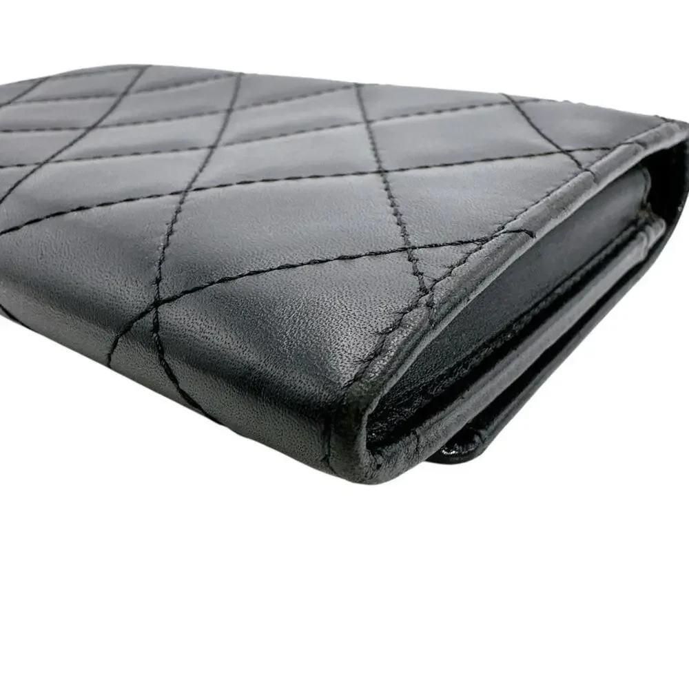 CHANEL Black Leather Wallet